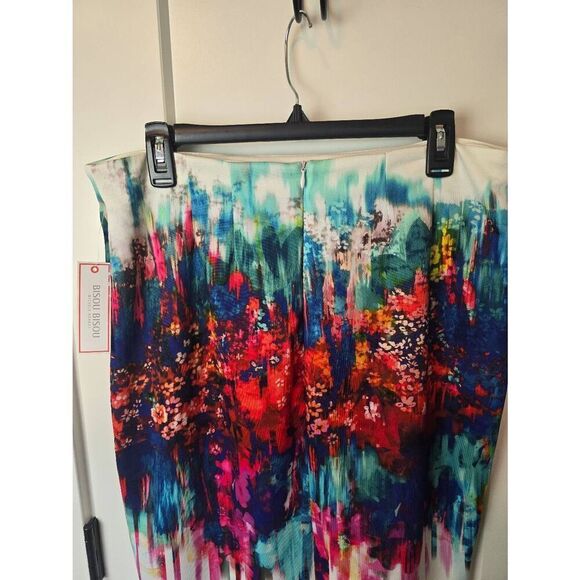 Bisou Bisou Skirt Sz L Floral - Picture 4 of 10
